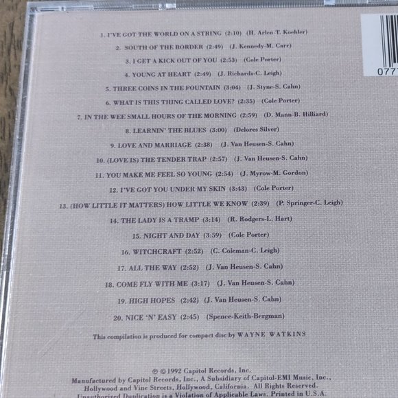 The Best of Frank Sinatra: The Capitol Years CD - Picture 2 of 3